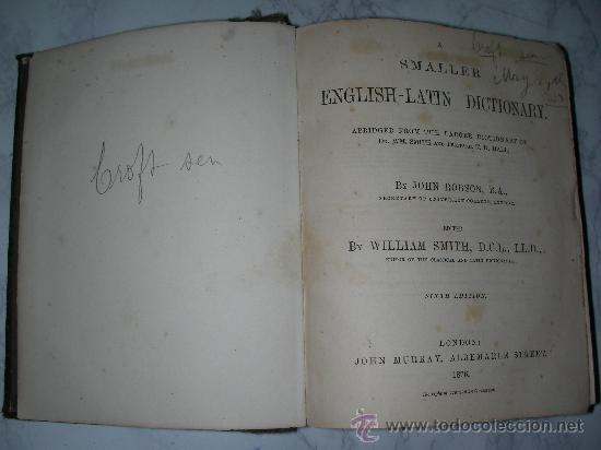 Libros antiguos: ENGLISH - LATIN DICTIONARY 1878 - Foto 1
