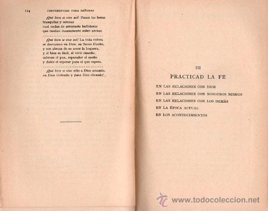 Libros antiguos: CONFERENCIA PARA SE&Ntilde;ORA -  2 TOMOS. 1928 - Foto 9