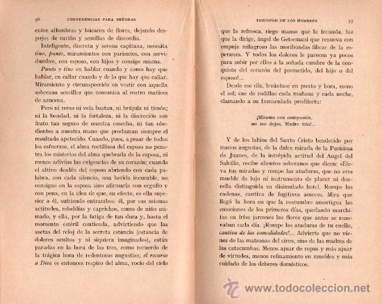 Libros antiguos: CONFERENCIA PARA SE&Ntilde;ORA -  2 TOMOS. 1928 - Foto 2