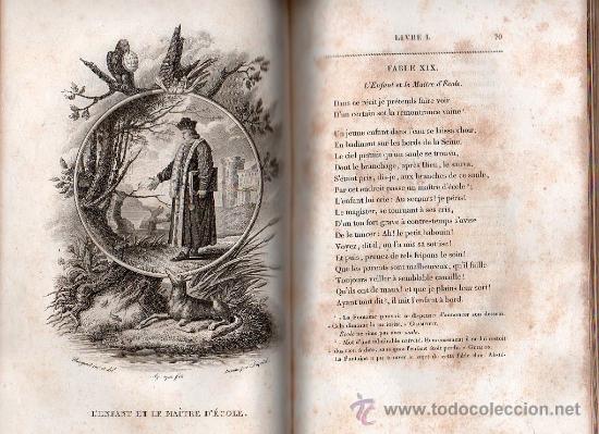 Libros antiguos: FABULAS DE LA FONTAINE. PARIS 1828 - 2 TOMOS - Foto 10