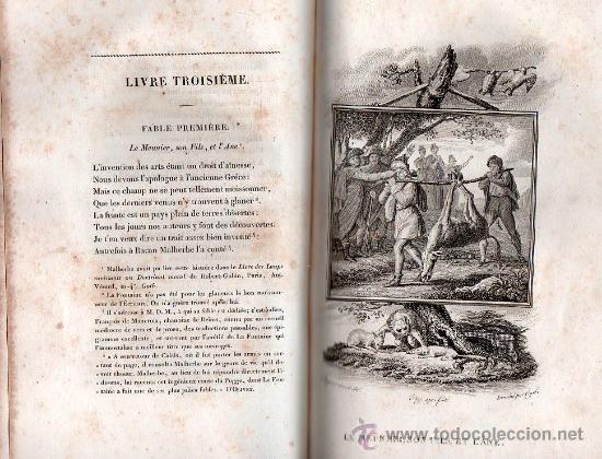 Libros antiguos: FABULAS DE LA FONTAINE. PARIS 1828 - 2 TOMOS - Foto 9