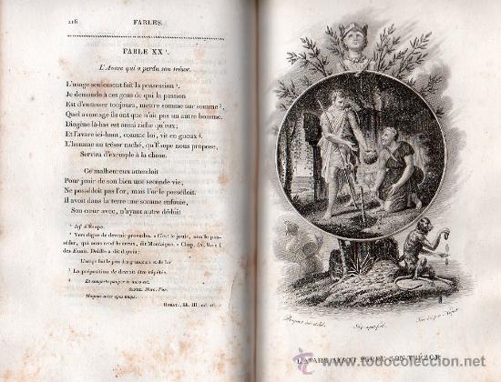 Libros antiguos: FABULAS DE LA FONTAINE. PARIS 1828 - 2 TOMOS - Foto 8