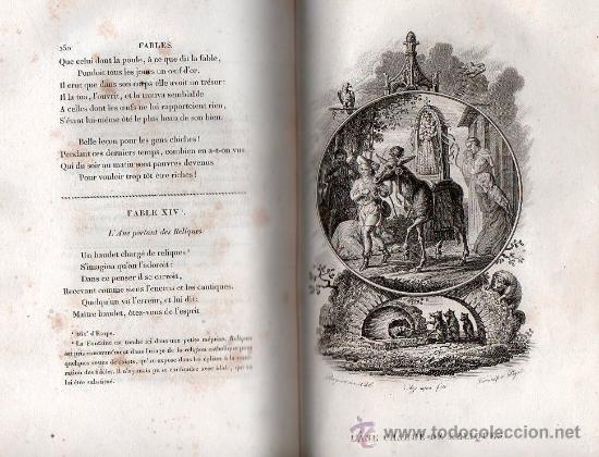 Libros antiguos: FABULAS DE LA FONTAINE. PARIS 1828 - 2 TOMOS - Foto 6