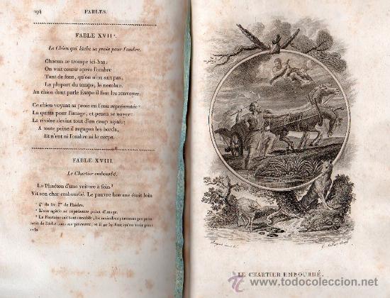 Libros antiguos: FABULAS DE LA FONTAINE. PARIS 1828 - 2 TOMOS - Foto 3