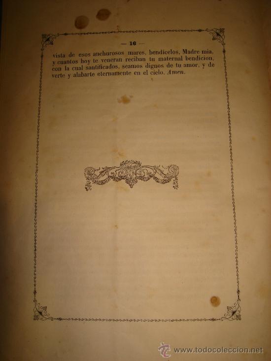 Libros antiguos: NUESTRA SE&Ntilde;ORA DE REGLA. CHIPIONA - CADIZ . EXCEPCIONAL DOCUMENTO 1852 - Foto 5