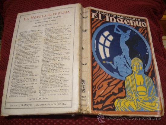Libros antiguos: &rdquo;EL INGENUO&rdquo; DE FRANCIS DE MIOMANDRE. 1&ordf; EDICION 1.924. - Foto 1