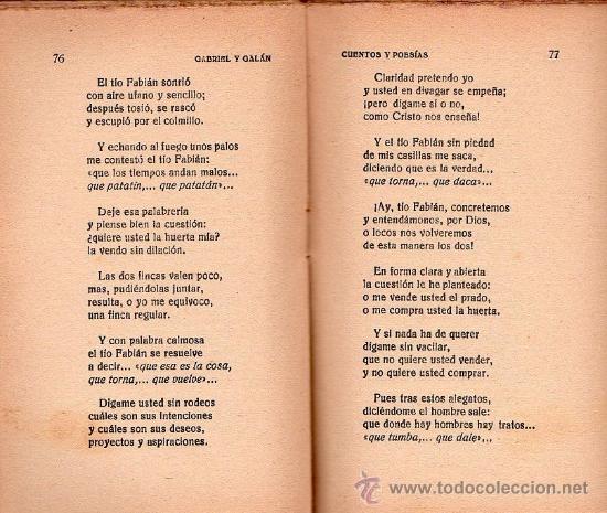 Libros antiguos: CUENTOS Y POESIAS DE GABRIEL Y GALAN - MADRID - Foto 2