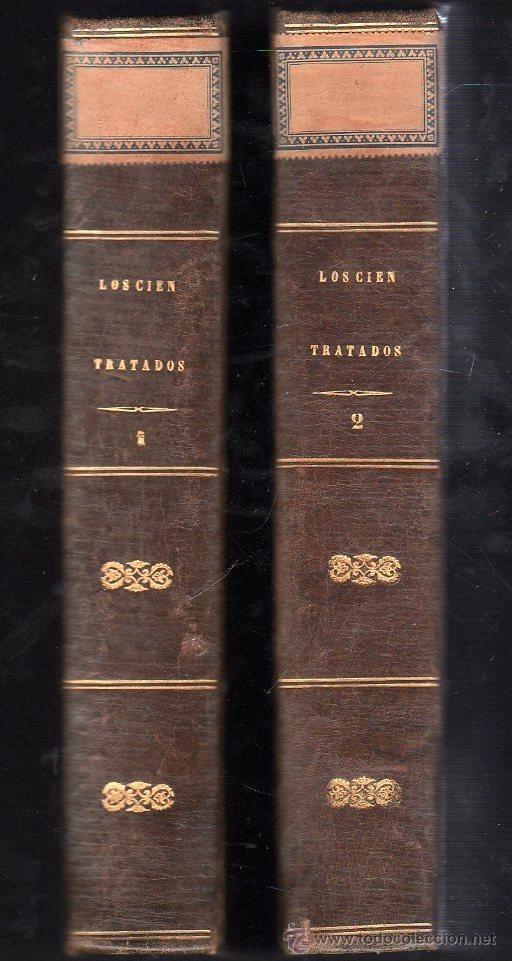 Libros antiguos: LOS CIEN TRATADOS - 2 TOMOS - Foto 1