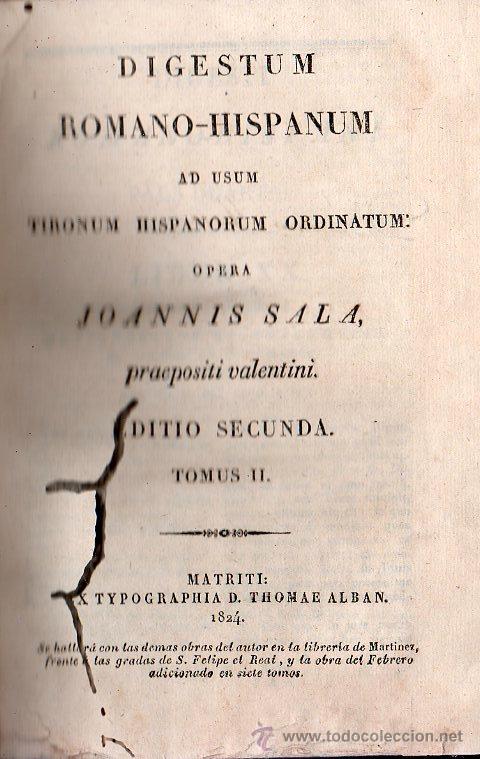 Libros antiguos: DERECHO ROMANO. 2 TOMOS - MADRID 1824 - Foto 4