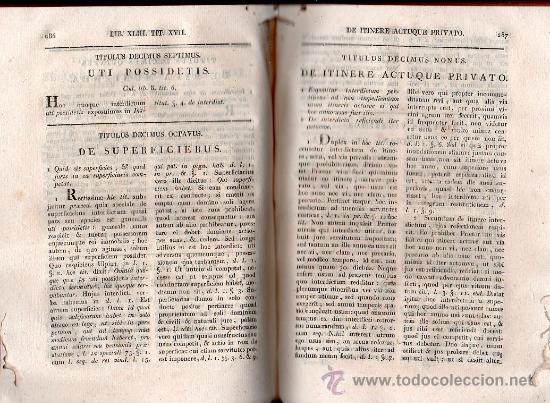 Libros antiguos: DERECHO ROMANO. 2 TOMOS - MADRID 1824 - Foto 2