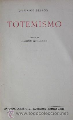 Libros antiguos: TOTEMISMO - A&Ntilde;O 1931 - Foto 2