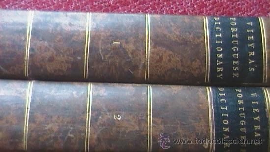 Old books: DICCIONARIO A&Ntilde;O 1805. DOS TOMOS: .I - Portugu&eacute;s-Ingl&eacute;s y II - Ingl&eacute;s-Portugu&eacute;s.