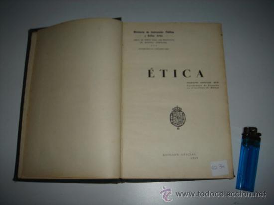 Libros antiguos: &Eacute;TICA - Foto 1