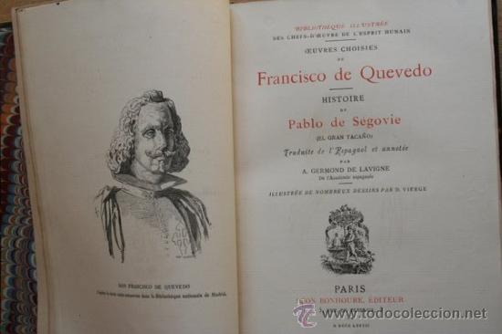 Libros antiguos: Oeuvres choisies de... Quevedo (Francisco de) - Foto 1