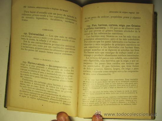Libros antiguos: Antiguo libro Gobierno, Administraci&oacute;n e Higiene del Hogar, 1914 - Foto 4