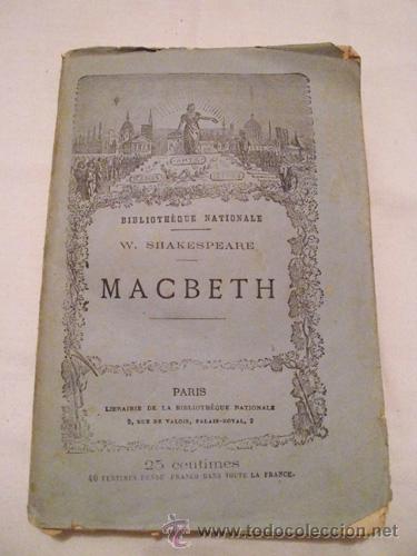 Libros antiguos: MACBETH.  SHAKESPEARE W..  Librairie de la Biblioth&eacute;que Nationale.  Paris.  1875. - Foto 1
