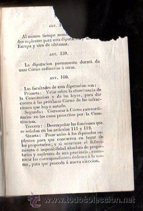 Libros antiguos: CONSTITUCION DE CADIZ. 1812. ORIGINAL. - Foto 3