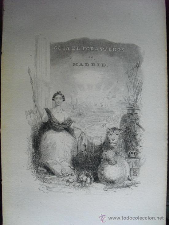 Libros antiguos: GUIA DE FORASTEROS  DE MADRID PARA EL A&Ntilde;O DE 1869 - Foto 1