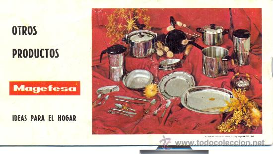 Libros antiguos: Libro de recetas  MAGEFESA  SARTEN  GUR - Foto 2