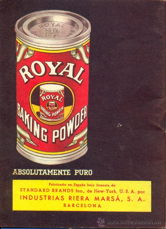 Libros antiguos: Libro de recetas  pasteleria royal - Foto 2