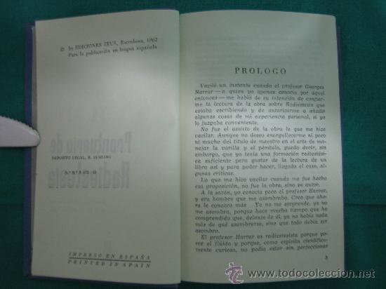 Libros antiguos: PRONTUARIO DE RADIESTESIA - Foto 2