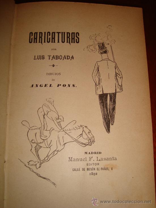 Libros antiguos: (540) CARICATURAS (LUIS TABOADA) - Foto 2