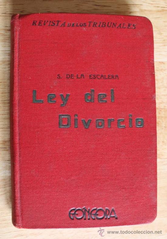 Libros antiguos: LEY DEL DIVORCIO DE 1932. BIBLIOTECA DE BOLSILLO - Foto 1