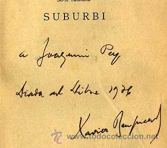 Libros antiguos: XAVIER BENGUEREL : SUBURBI (PROA, 1936).  EJEMPLAR CON DEDICATORIA DEL AUTOR - Foto 2