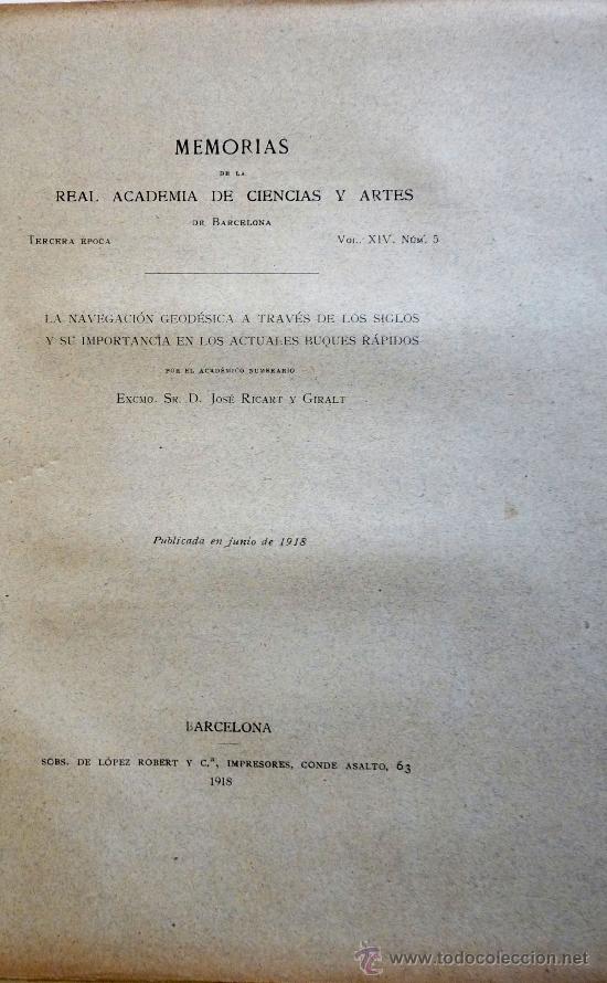 Antiquarische B&uuml;cher: La Navegaci&oacute;n Geod&eacute;sica a Trav&eacute;s de los Siglos y su Importancia en los Actuales Buques R&aacute;pidos,