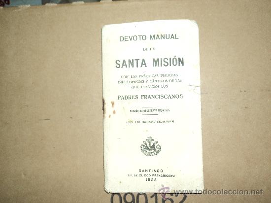 Libros antiguos: Manual Santa Misi&oacute;n - Foto 1
