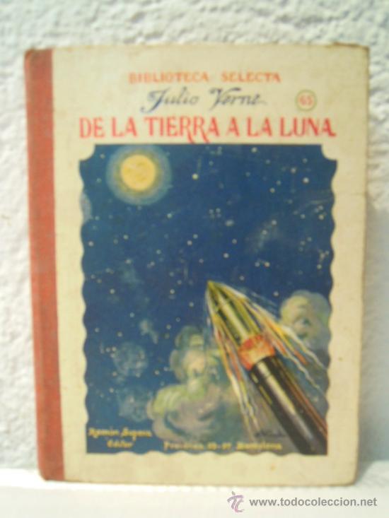 Libros antiguos: De la Tierra a la Luna - Foto 1