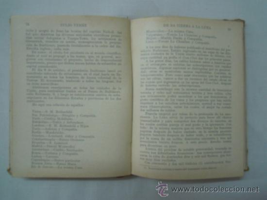 Libros antiguos: De la Tierra a la Luna - Foto 3