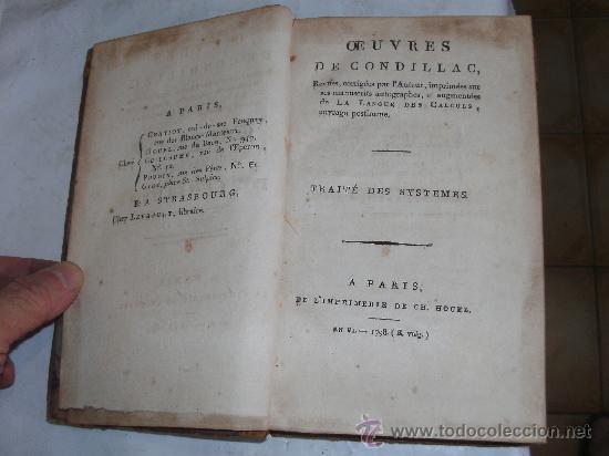 Libros antiguos: OEUVRES DE CONDILLAC - Foto 1