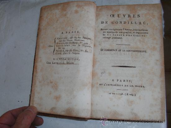 Libros antiguos: OEUVRES DE CONDILLAC - Foto 1