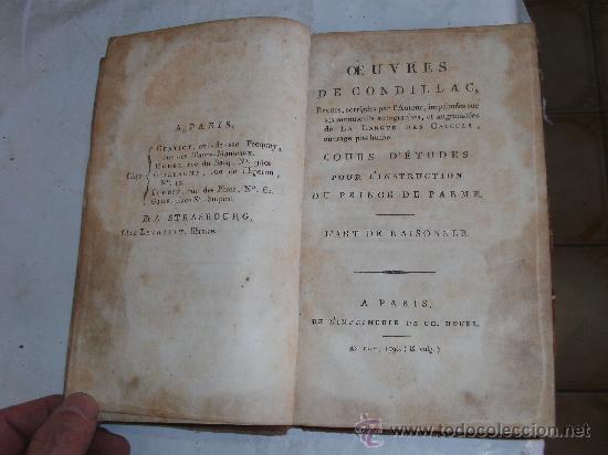 Libros antiguos: OEUVRES DE CONDILLAC - Foto 1