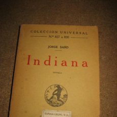 Libros antiguos: INDIANA.JORGE SAND COLECCION UNIVERSAL 1923