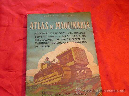 Libros antiguos: Atlas de Maquinaria - Foto 1