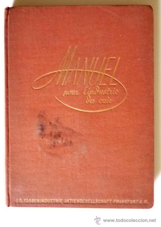 Libros antiguos: Manuel pour lIndustrie du Cuir - Foto 1