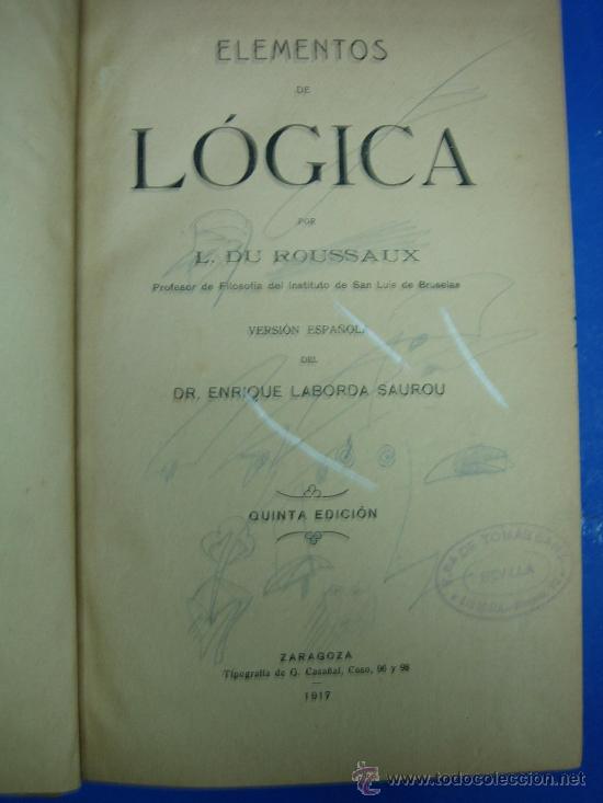 Libros antiguos: Elementos de Logia por L.D Roussaux 1917 - Foto 1