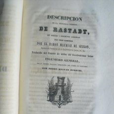Libros antiguos: 1852 DESCRIPCION DE LA CIUDADELA FEDERAL DE RADSTADT LAMINAS DE 60X80 CMS BARON DE SELLON