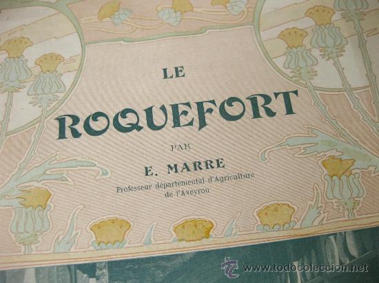 Libros antiguos: LIBRO TRATADO SOBRE EL QUESO DE ROQUEFORT - E. MARRE - RODEZ E. CARRERE EDITOR - 1906 - Foto 4
