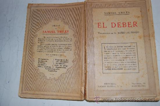 Libros antiguos: El deber SAMUEL SMILES PX25244 - Foto 1