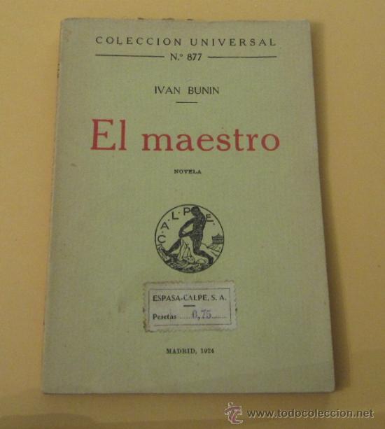 Libros antiguos: EL MAESTRO. IVAN BUNIN. - Foto 1