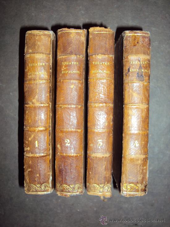 Libros antiguos: Theatre espagnol. 4 Tomos, 1770. - Foto 2