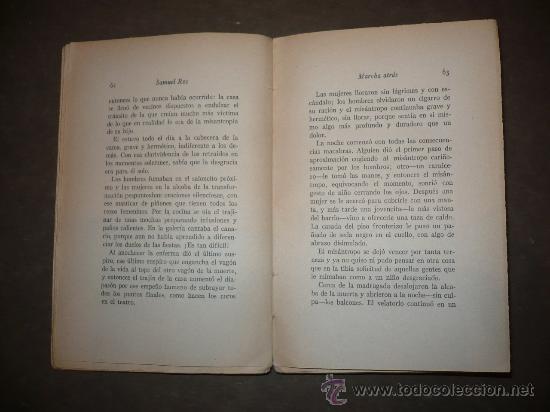 Libros antiguos: Marcha atr&aacute;s. 1&ordf; Edici&oacute;n,1931. Samuel Ros. - Foto 3