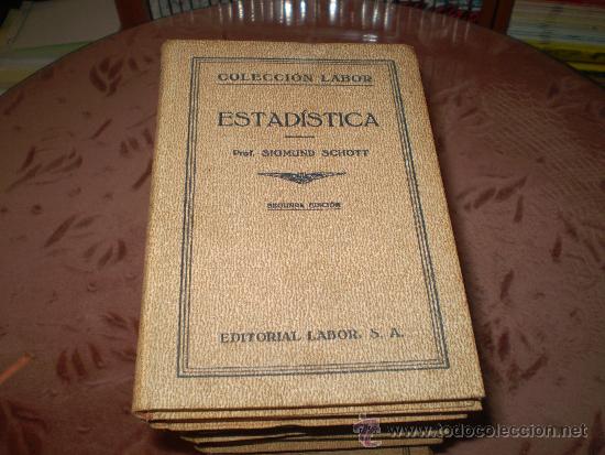 Libros antiguos: Coleccion Labor. Estadistica. (1934) - Foto 1