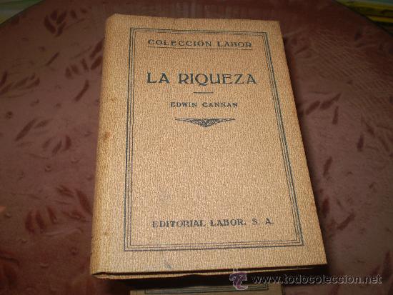 Libros antiguos: Coleccion Labor. La riqueza. (1936) - Foto 1