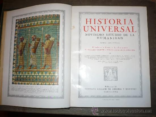 Libros antiguos: Historia Universal. 6 Tomos, (1931 - 1934). VV.AA. - Foto 1