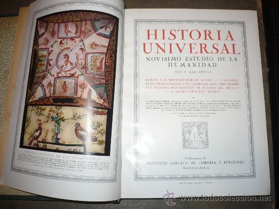 Libros antiguos: Historia Universal. 6 Tomos, (1931 - 1934). VV.AA. - Foto 3