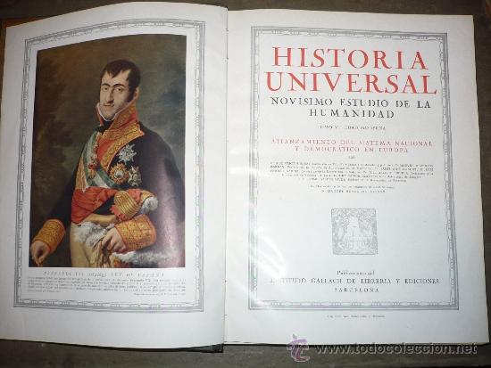 Libros antiguos: Historia Universal. 6 Tomos, (1931 - 1934). VV.AA. - Foto 6